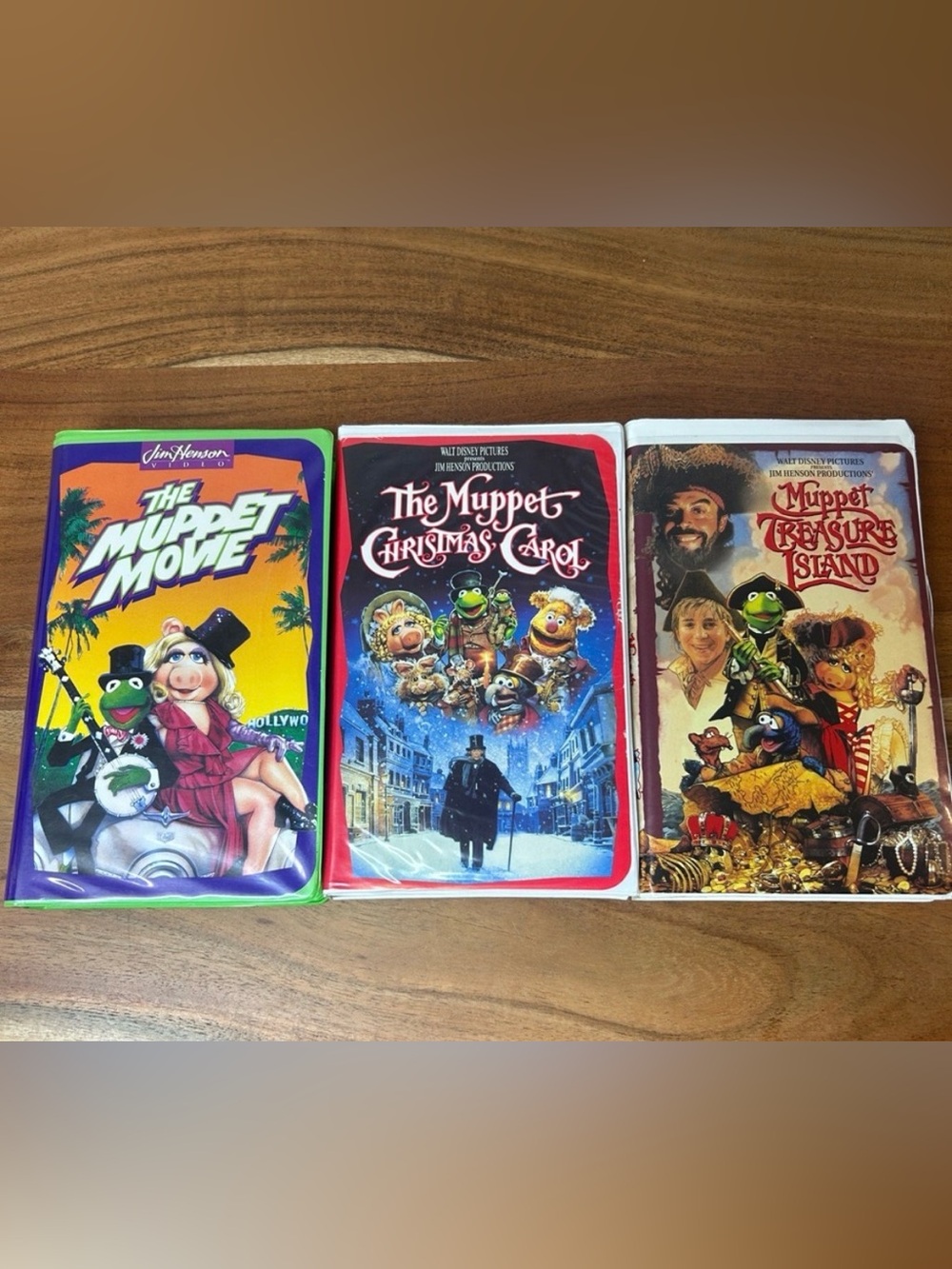 Vintage The Muppets VHS Lot The Muppet Movie, Christmas Carol & Treasure Island